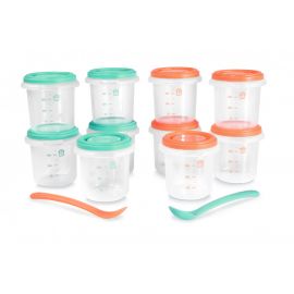 Set 10 Recipiente Ermetice 250 ml Mediteranean Miniland Baby