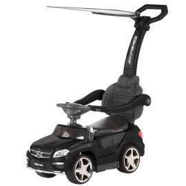 Masinuta de impins cu copertina Chipolino Mercedes Benz GL63 AMG black, Culoare: Negru