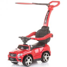 Masinuta de impins cu copertina Chipolino Mercedes Benz GL63 AMG red, Culoare: Rosu