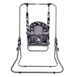 Leagan pentru copii, Top Kids, pentru interior si exterior, Grey Romb, Culoare: Gri