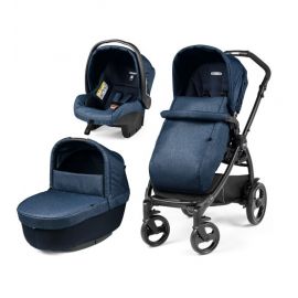 Carucior 3 in 1 Peg Perego Book 51 Titania Primoviaggio SL, 0-22 kg, Futura Indigo, Bleumarin, Culoare: Albastru