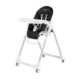 Scaun de masa Prima Pappa Zero, Peg Perego, Follow me Licorice, Culoare: Alb/Negru