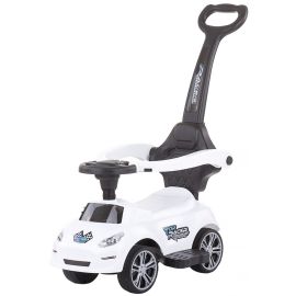 Masinuta de impins Chipolino Turbo white cu maner, Culoare: Alb