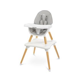 Scaun de masa transformabil Caretero TUVA Grey, Culoare: Gri