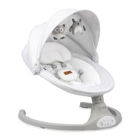 Balansoar electric MoMi Lami, Light Grey, Culoare: Gri deschis