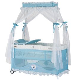 Patut pliabil Chipolino Sahara sailor, Culoare: Blue, Dimensiuni: 120x60