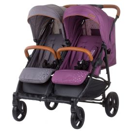 Carucior gemeni Chipolino Passo Doble lilac platinum, Culoare: Multicolor