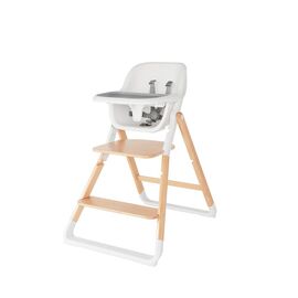 Scaun de masa copii 2 in 1 lemn natur Evolve Ergobaby, Culoare: Alb