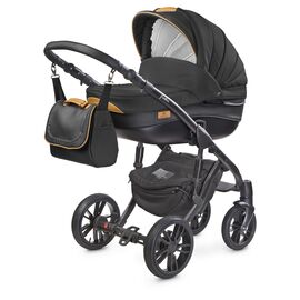 Carucior Camini FRONTERA 2 in 1 Negru, Culoare: Negru