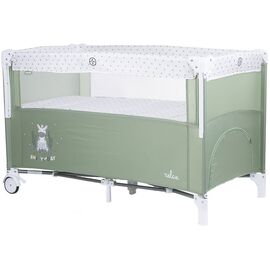 Patut pliabil Chipolino Relax aloe cu laterala culisanta, Culoare: Verde, Dimensiuni: 120x60
