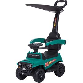 Masinuta de impins Chipolino Safari mint cu maner si copertina, Culoare: Verde