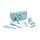 Set Igiena Copii Baby Kit Azure Miniland Baby, Culoare: Turcoaz