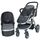 Carucior 2 in 1 Kidscare Veneto gri, Culoare: Gri