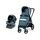 Carucior 2 in 1 Peg Perego Book 51 S Titania, Luxe Mirage, 0 - 22 kg, Culoare: Albastru
