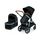 Carucior Ypsi, Peg Perego, Combo, Ebony, Culoare: Negru