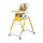 Scaun de masa Prima Pappa Zero Peg Perego, Follow me Fox&Friends, Culoare: Galben
