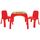 Set Masuta cu 2 scaune pentru copii Pilsan King Table red, Culoare: Rosu