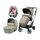 Carucior 3 in 1 Peg Perego Vivace, Lounge, 0 - 22 kg, Mon Amour, Bej / Roz, Culoare: Crem