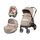 Carucior 3 in 1 Peg Perego Book, SLK, 0 - 22 kg, Mon Amour, Bej / Roz, Culoare: Crem