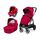 Carucior 3 in 1 Peg Perego Veloce, SLK, 0 - 22 kg, Red Shine, Rosu, Culoare: Rosu