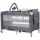 Patut pliabil cu saltea de infasat Chipolino Luna ash grey, Culoare: Gri, Dimensiuni: 120x60