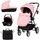 Carucior Chipolino Linea 3 in 1 flamingo, Culoare: Roz, Model: 3 in 1