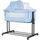 Patut co-sleeper si tarc Chipolino Zen sky blue, Culoare: Blue, Dimensiuni: 90x50