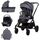 Carucior Chipolino Magnum 3 in 1 anthracite, Culoare: Gri, Model: 3 in 1