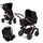 Carucior 3 in 1 Salsa 4 AIR Rose Gold Abc Design, Culoare: Negru, Model: 3 in 1