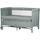 Patut pliabil Chipolino Relax basil linen cu laterala culisanta, Culoare: Verde, Dimensiuni: 120x60