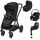 Sistem 4in1 Maxi-Cosi OXFORD Carucior + Landou Sense + Scoica Auto Pebble 360 PRO2 + Baza Auto FAMILYFIX 360 PRO TWILLIC BLACK, Culoare: Negru, Model: 4 in 1