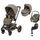 Sistem 4in1 Maxi-Cosi FAME Carucior + Landou + Scoica Auto Pebble 360 PRO2 + Baza Auto FAMILYFIX 360 PRO TWILLIC TRUFFLE, Culoare: Crem, Model: 4 in 1