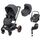 Sistem 4in1 Maxi-Cosi FAME Carucior + Landou + Scoica Auto Pebble 360 PRO2 + Baza Auto FAMILYFIX 360 PRO TWILLIC GRAPHITE, Culoare: Gri, Model: 4 in 1