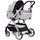 Carucior Chipolino Vista 2 in 1 cloud grey, Culoare: Gri deschis, Model: 2 in 1