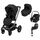 Sistem 4in1 Maxi-Cosi FAME Carucior + Landou + Scoica Auto Pebble 360 PRO2 + Baza Auto FAMILYFIX 360 PRO TWILLIC BLACK, Culoare: Negru, Model: 4 in 1