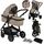 Carucior Lionelo Amber 2 in 1, Pana la 22 kg, Bej, Culoare: Bej, Model: 2 in 1