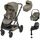 Sistem 4in1 Maxi-Cosi OXFORD Carucior + Landou Sense + Scoica Auto Pebble 360 PRO2 + Baza Auto FAMILYFIX 360 PRO TWILLIC TRUFFLE, Culoare: Crem, Model: 4 in 1