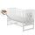 Patut din lemn BabyNeeds Timmi 120x60 cm, Alb + Saltea 8 cm