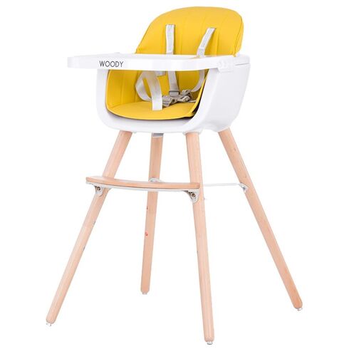 Scaun de masa Chipolino Woody yellow, Culoare: Galben
