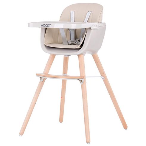 Scaun de masa Chipolino Woody mocca, Culoare: Crem