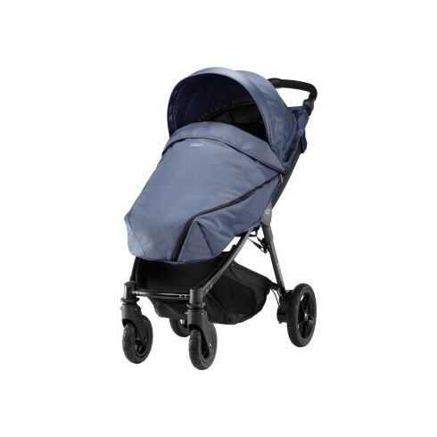 Carucior B-Motion 4 PLUS Blue Denim cu invelitoare Apron Britax