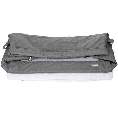 Patut co-sleeper 2 in 1 Together Grey BabyGo, Culoare: Gri, Dimensiuni: 95x65,poza 8