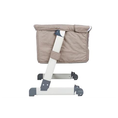 Patut co-sleeper 2 in 1 Together Beige BabyGo, Culoare: Crem, Dimensiuni: 95x65,poza 3