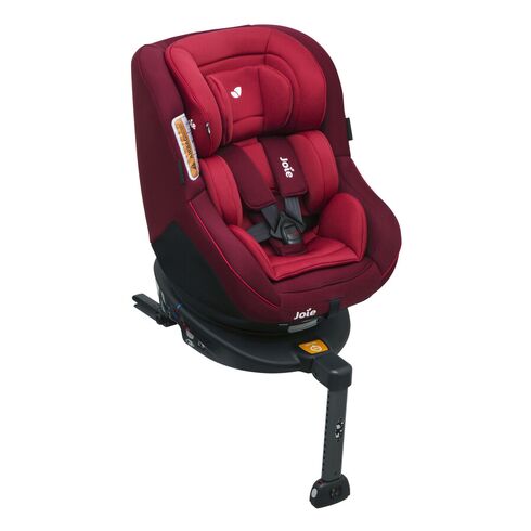 Scaun auto Joie Rotativ cu Isofix Spin 360° Merlot, 0-18 kg, Culoare: Rosu, Grupa: 0-18kg (0 luni - 4 ani)
