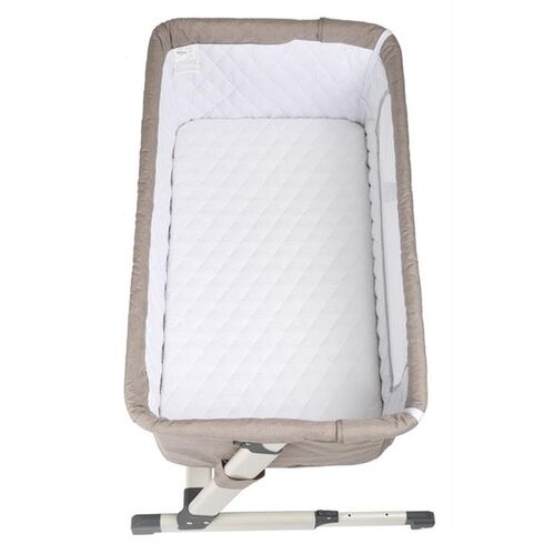 Patut co-sleeper 2 in 1 Together Beige BabyGo, Culoare: Crem, Dimensiuni: 95x65,poza 6
