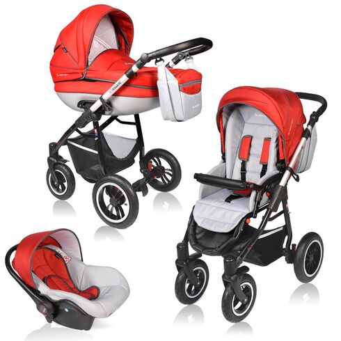 Carucior Vessanti Crooner Prestige 3 In 1 Red, Culoare: Rosu