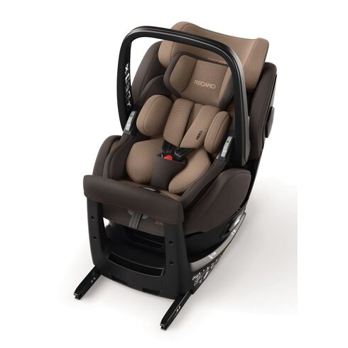 Scaun auto Zero.1 Elite R129 Dakar Sand Recaro, Culoare: Maro, Grupa: 0-18kg (0 luni - 4 ani)