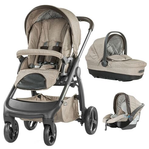Carucior Chipolino Aura 3 in 1 frappe linen melange  - ExclusivMAG.ro