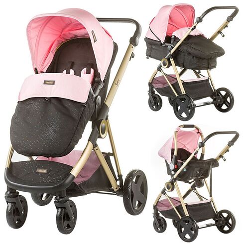 Carucior 3 in 1 Chipolino Sensi pink mist