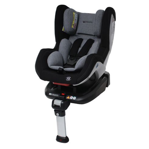 Scaun auto FOX Isofix 0-18kg Black Melange Osann, Culoare: Gri/Negru, Grupa: 0-18kg (0 luni - 4 ani)  - ExclusivMAG.ro